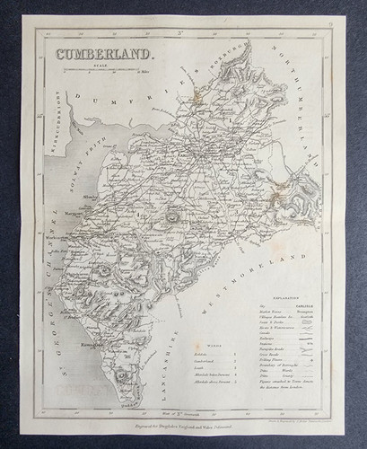 Antique 1850 county - antique, map