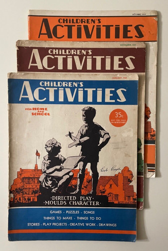 Antique children activities - children's,