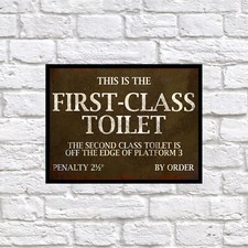 First Class Toilet, Retro tin
