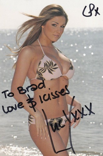 Lucy pinder autographed - lucy, hand