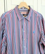 Thomas Pink Shirt Large Cufflink Striped