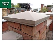 Pier Caps: Natural Raj Sandstone 1.5 Brick Apex Style Pier Caps - Delivered