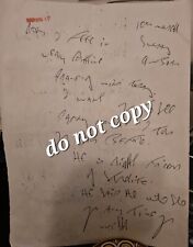 Reg Kray Prison Letter To Brother Ron Kray