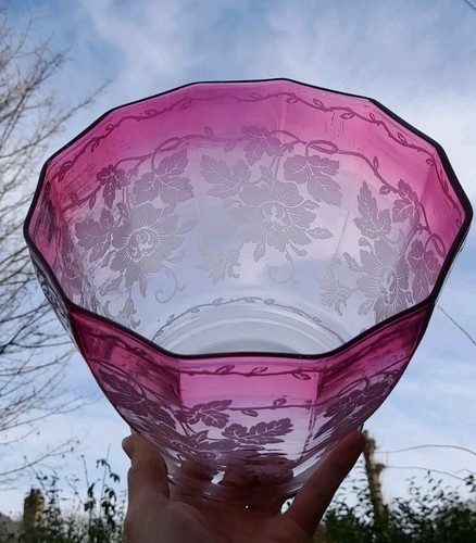 Antique veritas cranberry ruby - cranberry,