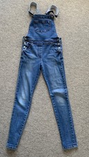 Mini Boden Blue denim dungarees 11-12yrs 152cm. Star lining