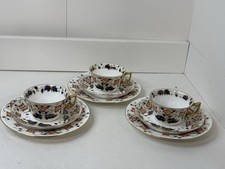 3 X Antique William Alsager Adderley & Co. Tea Cup Trios