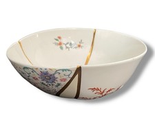 Seletti Kintsugi x1 Salad Bowl 24k Gold, Ø 19 x h.7.2cm £89.00 RRP Repaired