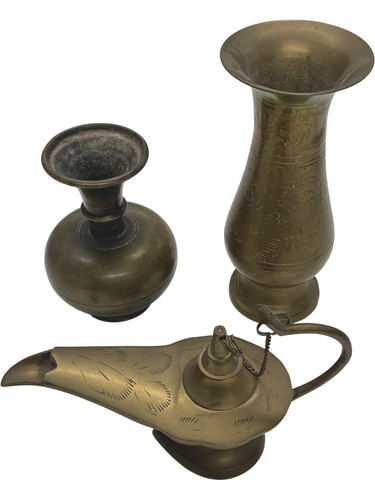 Vintage brass genie - vintage,