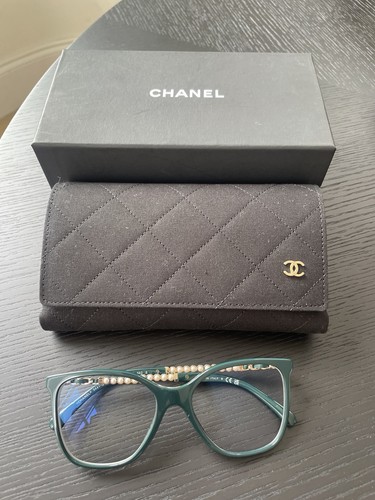 Chanel eye glasses - new, green