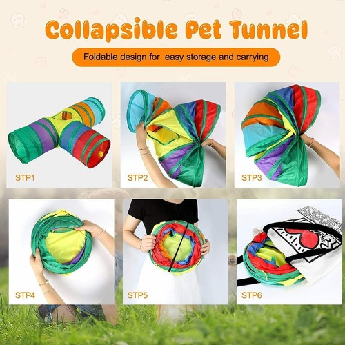 Foldable rainbow tunnel - rainbow,