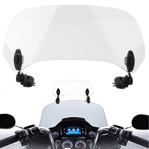 Adjustable clip windshield - on,