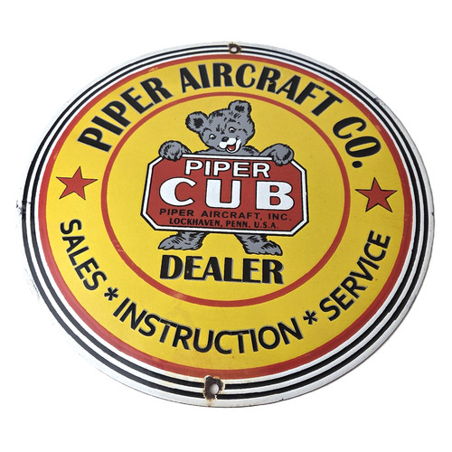 Vintage piper cub aircraft - vintage,