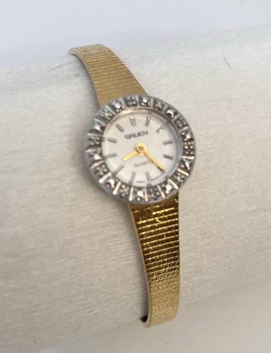 Vintage gruen ladies quartz - vintage,