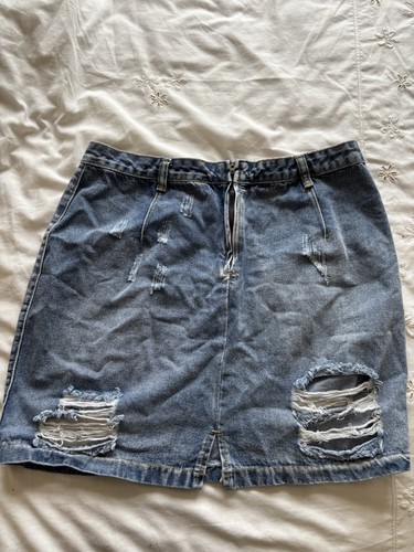 Ladies denim mini - denim,