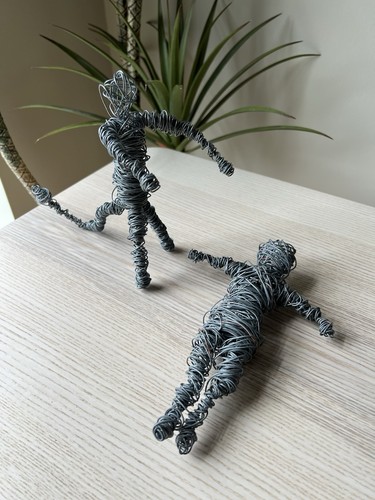 Vintage mcm wire art - vintage,
