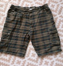 38" Inch Waist Plaid Shorts Cargo Xxl Knee Length.