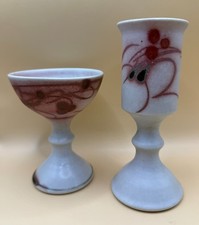 Two Studio Pottery Goblets /