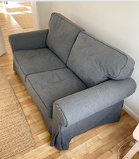 IKEA EKTORP *Cover* (for 2-seat sofa) Nordvalla, Dark Grey, good condition