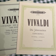 Antonio Vivaldi - The Four Seasons, Piano with violin parts only. sheet music