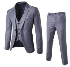 Mens Suit Slim 3-Piece Suit