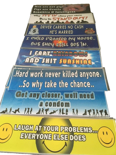 Car bumper sticker designs - bumper,