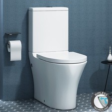 Rimless Close Coupled Toilet