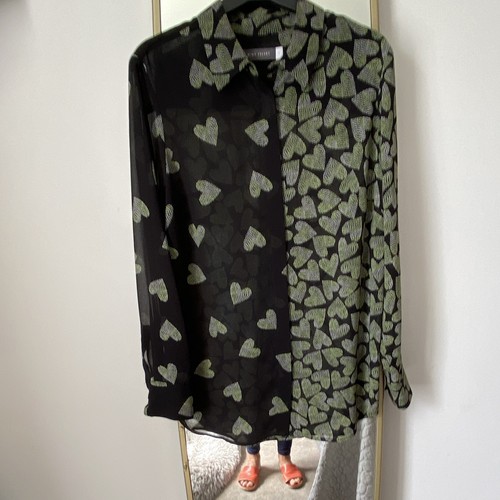 Mint velvet black - velvet, heart