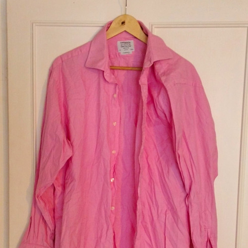 Lewin men 17 pink check - t.m.lewin,