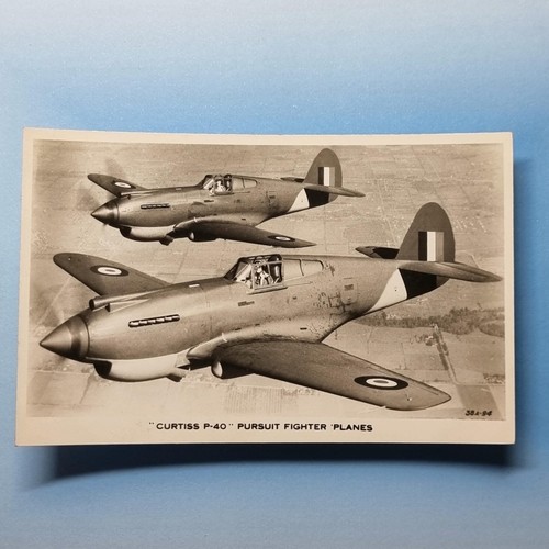 Ww2 aircraft postcard c1940 - ww2,