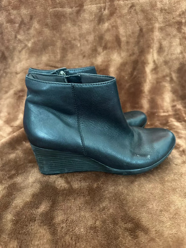 Clarks wedge ankle boots - , black