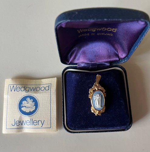 Vtg wedgewood jasper cameo - wedgewood,