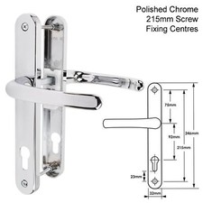 UPVC Door Handle TSS Sprung