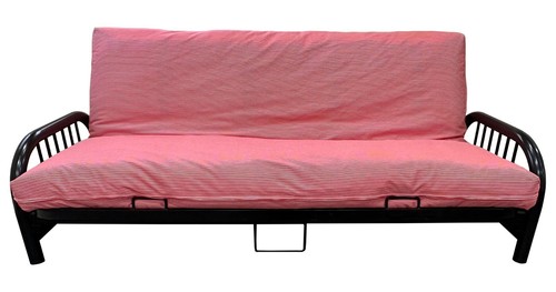 Full red stripe canvas - canvas, futon