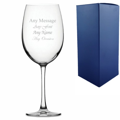 Engraved giant wine glass - engraved,