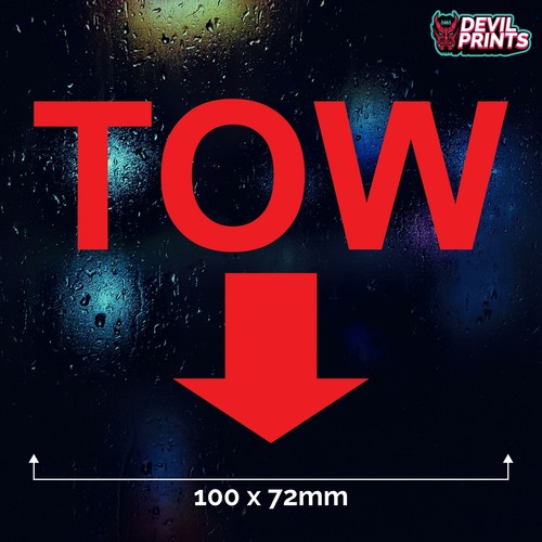 Tow rally car sticker - car,