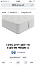 Barely usedSealy Firm Support mattresses. X2 single But zip and link - Superking