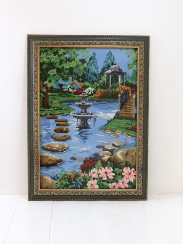 Vintage tapestry completed - vintage,