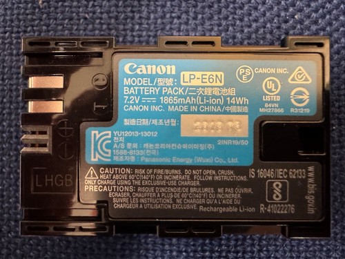 Canon e6n lithium - canon, lithium-ion