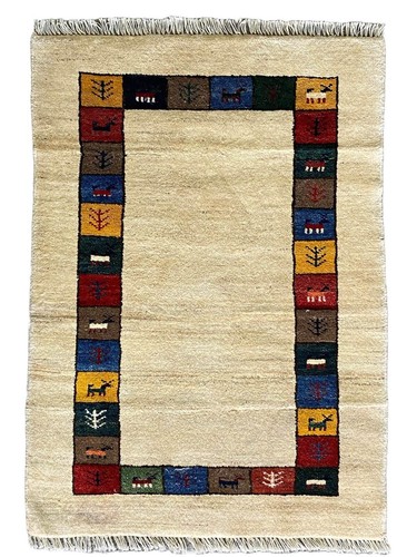 Fine wool gabbeh rug hand - fine,