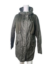 Khaki Wax Jacket Coat Size M