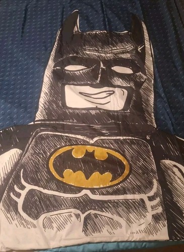 Lego sketchy batman fabric - lego,