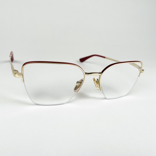 Vogue eyeglasses gold red half - eyeglasses, gold/red