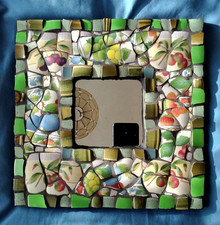 Mosaic Flower Mirror, Unique