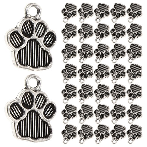 Zinc alloy dog paw - zinc,
