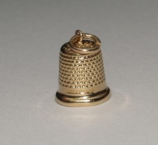9ct Yellow Gold Thimble Charm
