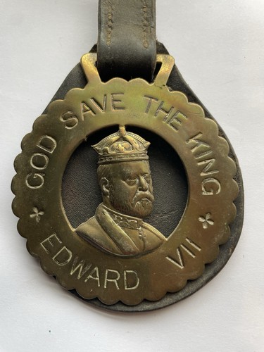 Antique edward vii horse - vii, brass