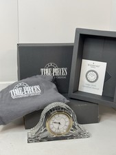 Timepieces By Waterford Crystal Mantle Clock French Movement Working Perfect