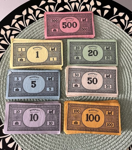Vintage monopoly money bundle - vintage,