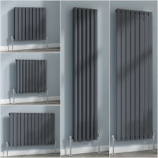 Designer Radiator Vertical Horizontal Flat Panel Oval Column Rads Anthracite