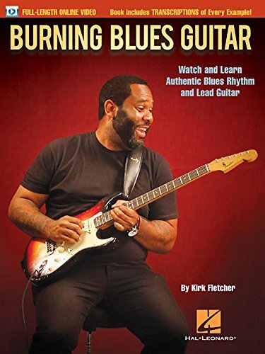 Burning blues guitar watch - burning, guitar: